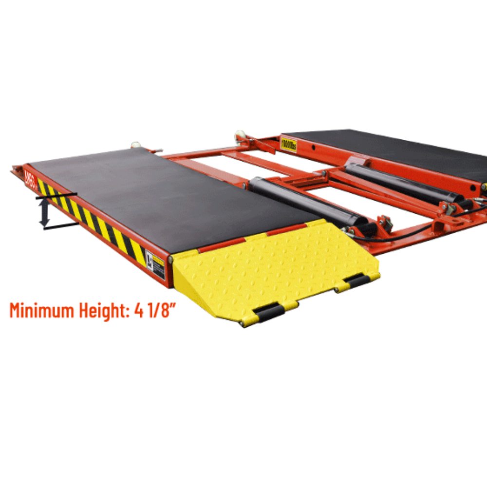 AMGO LR10 Portable Low-Rise Lift low-profile platform with 4 1/8 inch minimum height