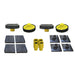AMGO MR06 Portable Mid-Rise Scissor Lift adapter set with rubber pads, blocks and extension adapters