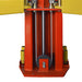 AMGO OH-12 Clear Floor Two-Post Lift dual hydraulic direct-drive cylinder system inside the lift column