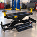 AMGO RJ-6H Manual Rolling Bridge Jack positioned in a professional automotive garage