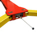 AMGO SML-7 Mobile Single Post Lift patented arm-lock release system with single-handed release operation