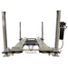 Triumph NSS-8XLT 8,000 lb Four-Post Car Lift front view with runways and caster kit.