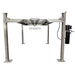 Triumph NSS-8XLT 8,000 lb Four-Post Car Lift raised to show under-runway clearance