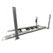 Triumph NSS8X-1 Four-Post Lift angled view showing the four posts, runways, center trays, and ramps