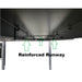 Triumph NSS8X-1 Four-Post Lift reinforced runway underside showing the bolted construction