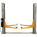 Triumph NT-11 Two-Post Auto Lift complete front product view with asymmetric arms