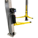 Triumph NTO-10A Overhead Two-Post Lift hydraulic power unit and lifting arms