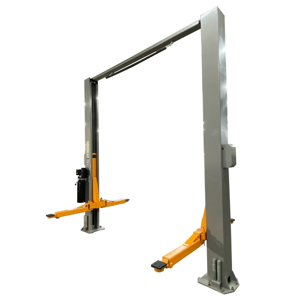 Triumph NTO-11A Overhead Two-Post Lift angled product view on white background