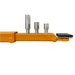 Triumph NTO-11A Overhead Two-Post Lift close-up of adjustable lift pad extensions