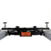 Triumph RJ-5000 5,000 lb Rolling Bridge Jack showing hydraulic unit and lifting assembly between the runways